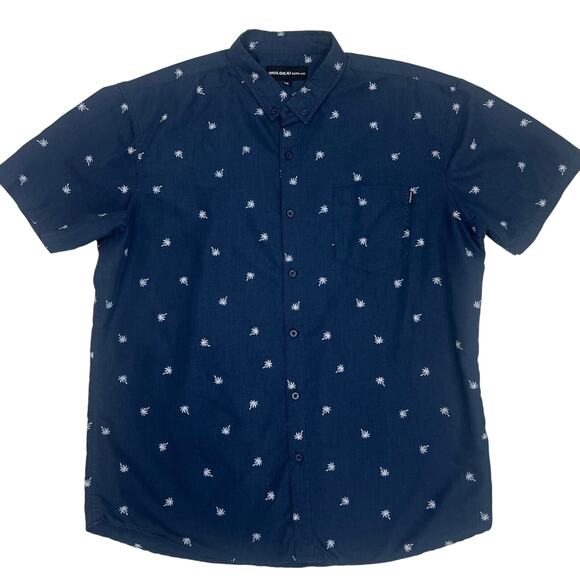 2 Molokai Surf Co. shirts men’s XXL 1-blue w/palm trees 1-Light heathery blue - Picture 2 of 10